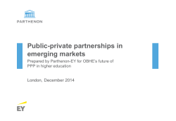 Public-private partnerships in emerging markets