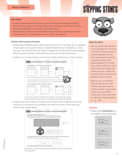 Ideas for Home &bull; We use division with fractions in our