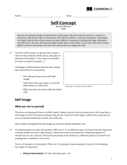 Article Self-Concept by Saul McLeod