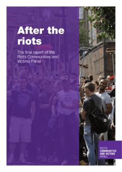 After the riots - Politieacademie