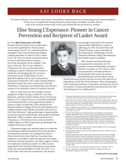 Elise Strang L`Esperance - The American Association of