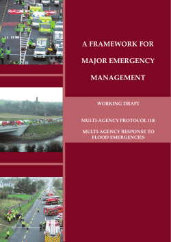A protocol for multi-agency response to Flood Emergencies