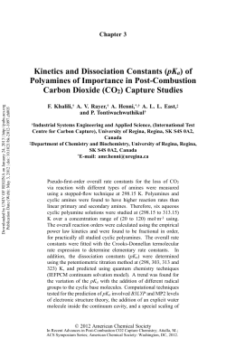 Kinetics and Dissociation Constants (pKa ) of Polyamines of