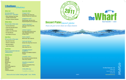 Menu - The Wharf Lewes