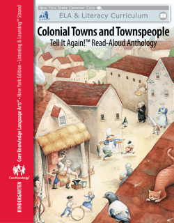 Colonial Towns and Townspeople
