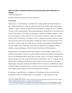 modern antidote for childlessness and surrogacy in nigeria