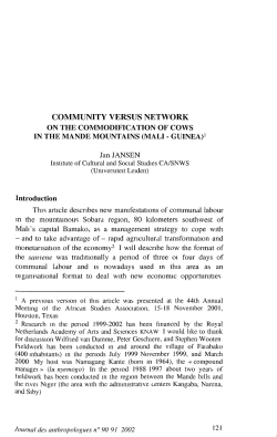 community versus network