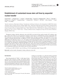 Establishment of customized mouse stem cell lines by