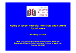 Aging of lymph vessels - Healthcare Professionals