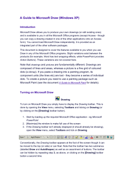 A Guide to Microsoft Draw (Windows XP)