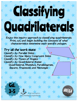 Classifying Quadrilaterals