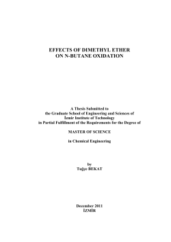 effects of dimethyl ether on n-butane oxidation