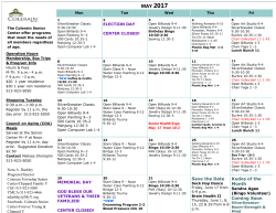 forever young schedule - YMCA of Greater Cincinnati