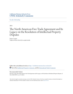 The North American Free Trade Agreement and Its Legacy on the