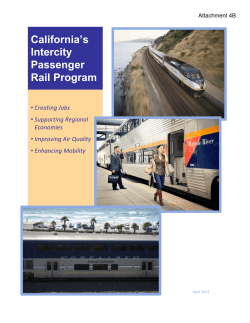 California`s Intercity Passenger Rail Program