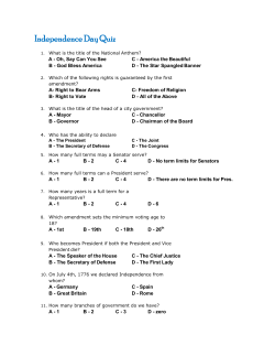 Independence Day Quiz