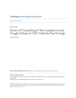 Review of &ldquo;Created Equal? The Complete Lincoln