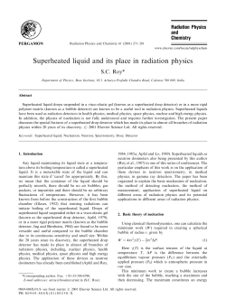 Superheated liquid and its place in radiation physics