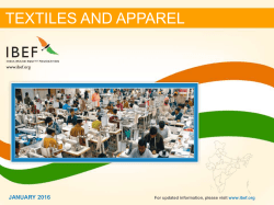 textiles and apparel - INDIA