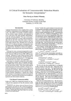 A Critical Evaluation of Commensurable Abduction