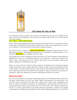 101 Uses for SoL-U-Mel