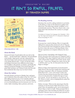 It Ain`t So Awful, falafel