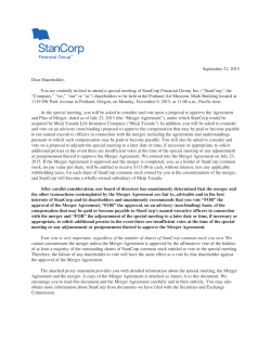 Definitive Proxy Statement (Sept. 21, 2015)