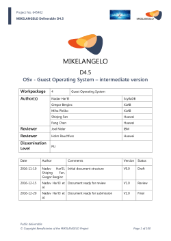 Guest Operating System – intermediate version