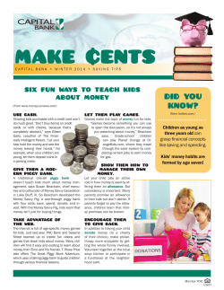 MAKE &cent;ENTS - Capital Bank