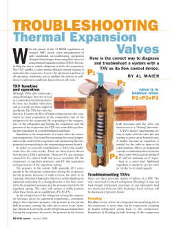 Troubleshooting TXVs - Emerson Climate Technologies