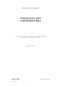 Draft Insurance Laws Amendment Bill 2008