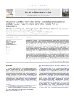 Illegal hunting and law enforcement during a period of economic