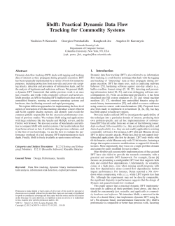 libdft: Practical Dynamic Data Flow Tracking for Commodity Systems