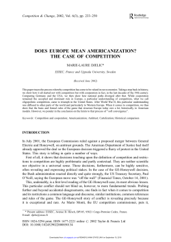 does europe mean americanization? the case of