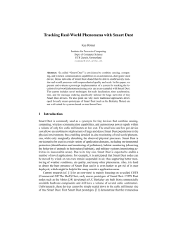 Tracking Real-World Phenomena with Smart Dust