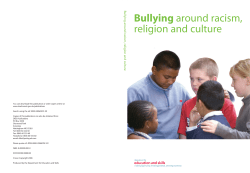 Bullying around racism, religion and culture