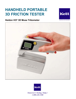 Heidon H37 3D Portable Friction Tester