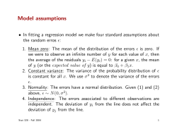 Model assumptions - public.iastate.edu