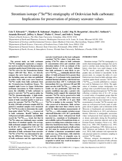 Strontium isotope (87Sr/86Sr) stratigraphy of Ordovician bulk