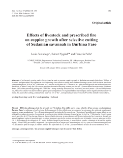 - Annals of Forest Science