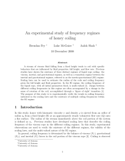 An experimental study of frequency regimes of honey coiling
