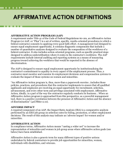 affirmative action definitions