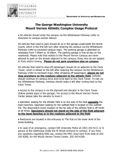 The George Washington University Mount Vernon Athletic Complex