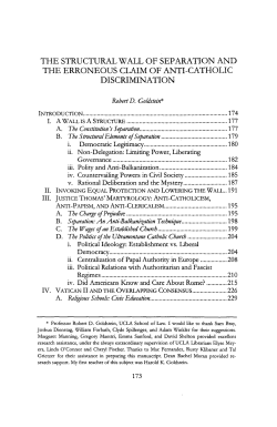 the structural wall of separation and the erroneous claim of anti