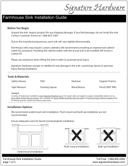Farmhouse Sink Installation Guide