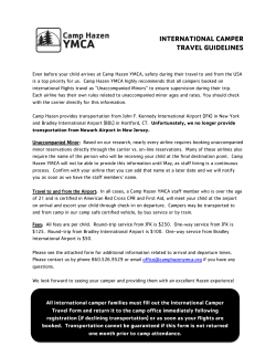 international camper travel guidelines