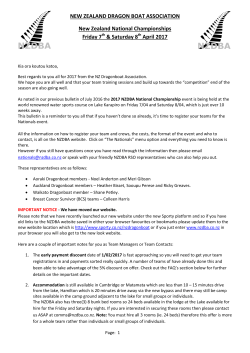 NEW ZEALAND DRAGON BOAT ASSOCIATION New Zealand