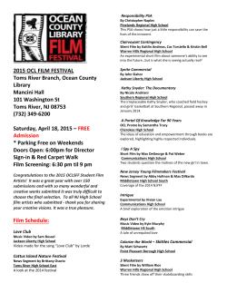 2015 OCL FILM FESTIVAL