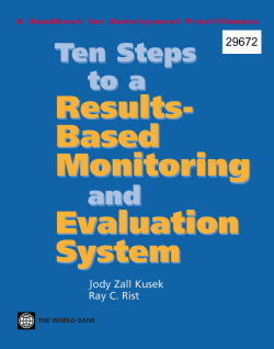 Ten Steps to a Results-Based Monitoring and