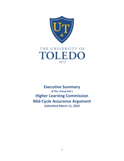 Executive Summary - University of Toledo